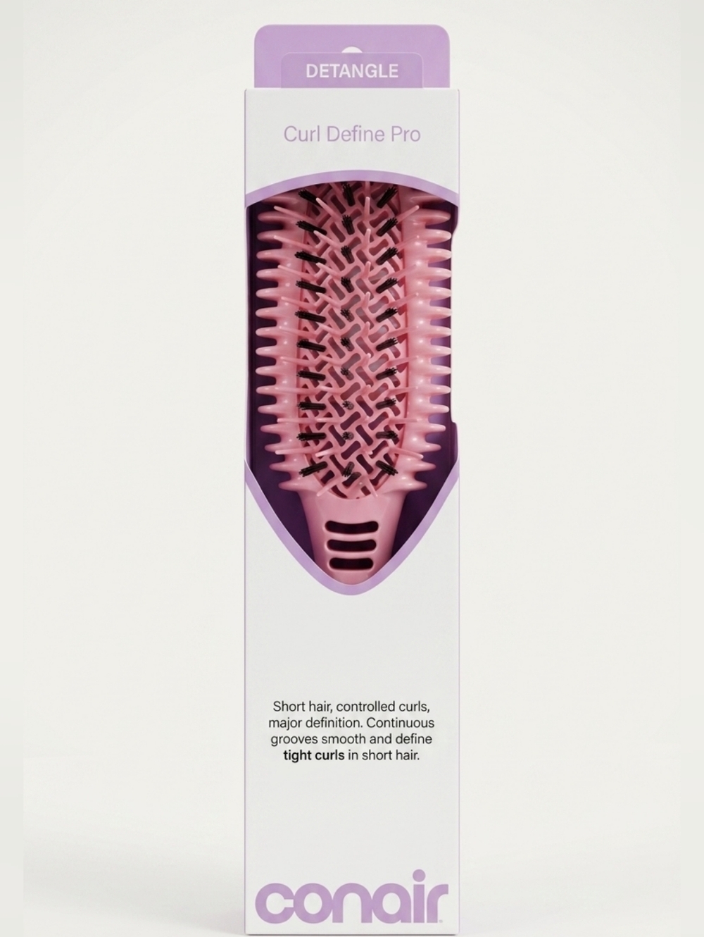 Conair Curl Define Pro Detangling Brush - Pink